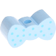 Motivperle Mini-Schleife : babyblau