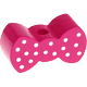 Motivperle Mini-Schleife : dunkelpink