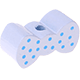 Motivperle Mini-Schleife : pastellblau