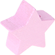 Motivperle Midi-Stern : perlmutt - rosa