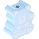 Motivperle Mini-Teddy : babyblau
