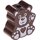 Motivperle Mini-Teddy : braun