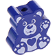 Motivperle Mini-Teddy : dunkelblau