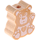 Motivperle Mini-Teddy : natur