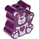 Motivperle Mini-Teddy : purpurlila