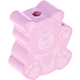 Motivperle Mini-Teddy : rosa