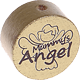 Perlina con motivo "mummy's angel" : oro