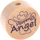 Perlina con motivo "mummy's angel" : naturale