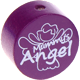 Perlina con motivo "mummy's angel" : viola viola