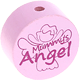 Perlina con motivo "mummy's angel" : rosa