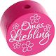 Perlina con motivo "Omas Liebling" : rosa scuro