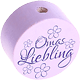 Perlina con motivo "Omas Liebling" : lilla