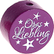 Perlina con motivo "Opas Liebling" : viola viola