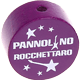 Motivperle "Pannolino Rocchettaro" (Italienisch) : purpurlila