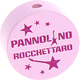 Motivperle "Pannolino Rocchettaro" (Italienisch) : rosa