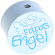 Perlina con motivo “Papas Engel” : azzurro bambino