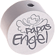 Perlina con motivo “Papas Engel” : grigio chiaro