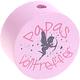 Perlina con motivo "Papas Volltreffer" : rosa