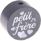 Motivperle "petit frère" (Französisch) : grau