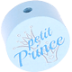 Motivperle "petit prince" (Französisch) : babyblau