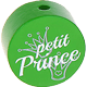 Motivperle "petit prince" (Französisch) : grün