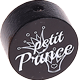 Motivperle "petit prince" (Französisch) : schwarz