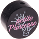 Motivperle "petite princesse" (Französisch) : schwarz