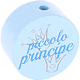 Motivperle "piccolo principe" (Italienisch) : babyblau