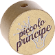 Motivperle "piccolo principe" (Italienisch) : gold