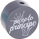 Motivperle "piccolo principe" (Italienisch) : grau