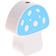 Motivperle Pilz : skyblau