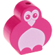Motivperle Pinguin : dunkelpink
