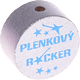 Perlina con motivo “Plenkovy Rocker” : argento
