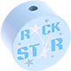 Perlina con motivo "Rockstar" : azzurro bambino