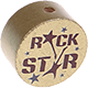 Perlina con motivo "Rockstar" : oro