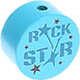 Perlina con motivo "Rockstar" : turchese chiaro