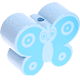 Perlina sagomata “Farfalla” : azzurro bambino