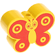 Perlina sagomata “Farfalla” : giallo