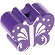 Perlina sagomata “Farfalla” : blu viola