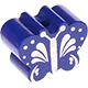 Perlina sagomata “Farfalla” : blu scuro