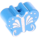 Perlina sagomata “Farfalla” : azzurra