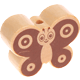 Perlina sagomata “Farfalla” : naturale