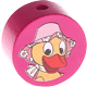 Motivperle Schnatterinchen : dunkelpink