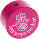 Motivperle "Seni seviyorum Anne" (Türkisch) : dunkelpink