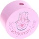 Motivperle "Seni seviyorum Anne" (Türkisch) : rosa