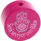Motivperle "Seni seviyorum Baba" (Türkisch) : dunkelpink