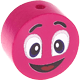 Perlina con motivo “Smiley” : rosa scuro