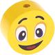 Perlina con motivo “Smiley” : giallo