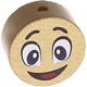 Perlina con motivo “Smiley” : oro