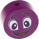 Perlina con motivo “Smiley” : viola viola
